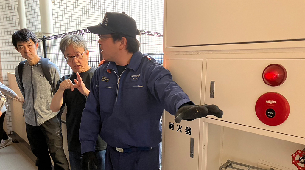 マンションでの防災設備説明会