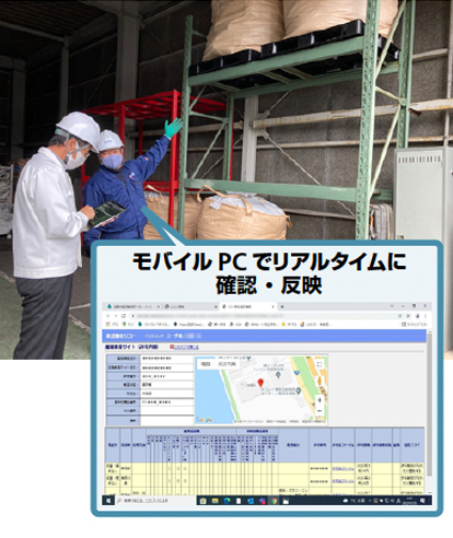 画像：システムを利用した業者監査