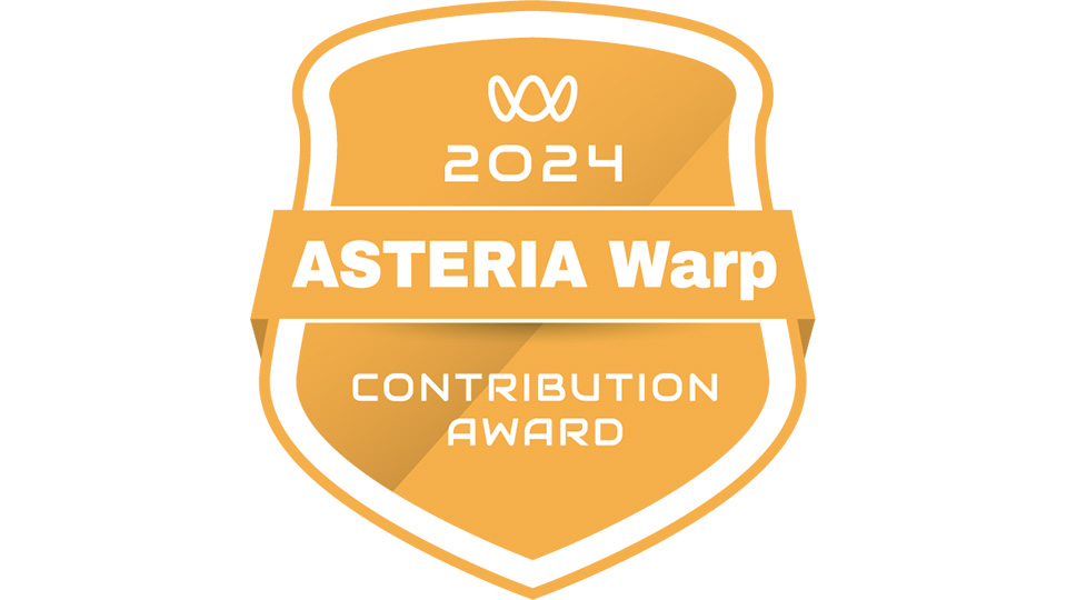ASTERIA Warp Partner Award 2024 - Contribution Award 2024
